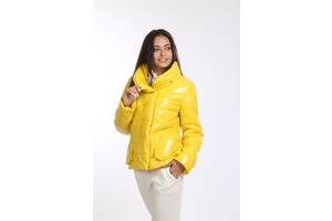 Куртка женская Актуаль желтый лак монк 327 42