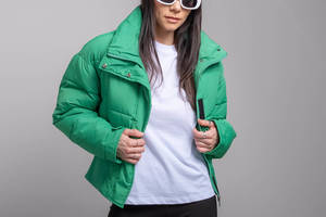 Куртка женская демисезонная 200137 р.44 Fashion Зеленый