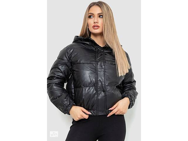 Куртка женская демисезонная экокожа Ager 214R729 M Черный