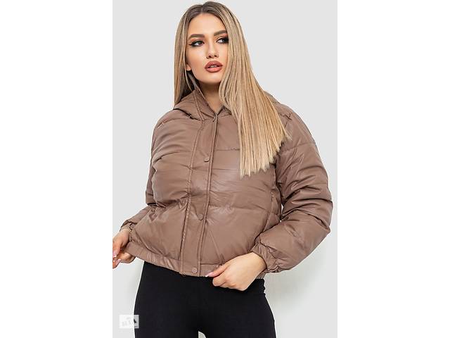 Куртка женская демисезонная экокожа Ager 214R729 M Мокко