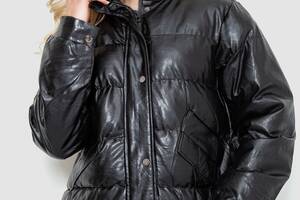 Куртка женская демисезонная экокожа черный 243R205 Ager XL
