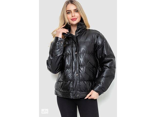 Куртка женская демисезонная экокожа черный 243R205 Ager XXL