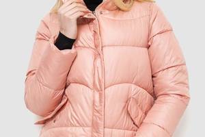 Куртка женская демисезонная отднотонная светло-розовый 235R2035 Ager L