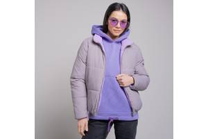 Куртка женская двухсторонняя деми 338909 р.44 Fashion Серый