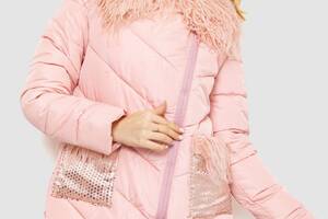 Куртка женская однотонная розовый 235R5068 Ager M