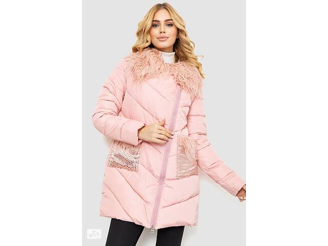 Куртка женская однотонная розовый 235R5068 Ager S