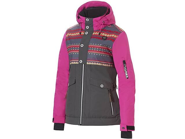 Куртка женская Rehall Bellah S Серый-Розовый