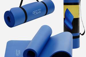 Килимок (мат) спортивний 4FIZJO NBR 180 x 60 x 1.5 см для йоги та фітнесу 4FJ0112 Blue Купи уже сегодня!