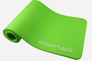 Килимок (мат) спортивний SportVida NBR 180 x 60 x 1 см для йоги та фітнесу SV-HK0248 Green Купи уже сегодня!