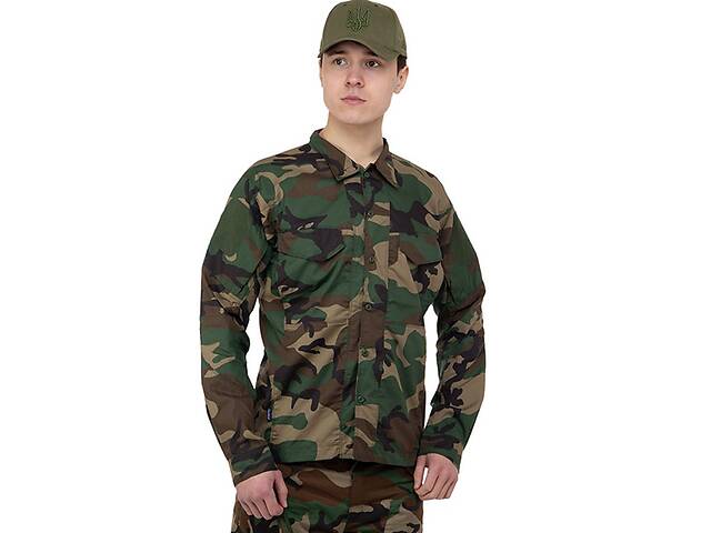 Китель тактический Military Rangers ZK-JK6006 XL Камуфляж Woodland (06508422)