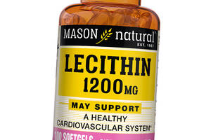 Лецитин соевый Lecithin 1200 Mason Natural 100гелкапс (72529012)