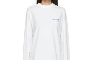 Лонглов Jacquemus White 'Le T-Shirt Gelo' Long Sleeve T-Shirt M White