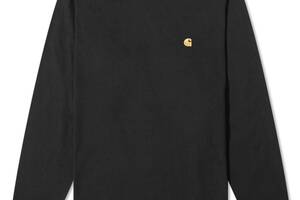 Лонгслив Carhartt Wip Chase Golden Logo Long Sleeve Black L