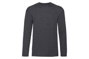 Лонгслив Fruit of the Loom Valueweight long sleeve L Темно-серый (0610380HDL)