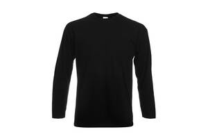 Лонгслив Fruit of the Loom Valueweight long sleeve S Черный (061038036S)