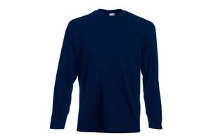 Лонгслив Fruit of the Loom Valueweight long sleeve S Темно-синий (0610380AZS)