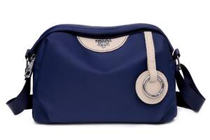 Маленькая женская сумочка через плечо Синяя Fashion