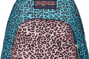 Маленький молодежный рюкзак Jansport Half Pint 10L Бирюзовый с розовым