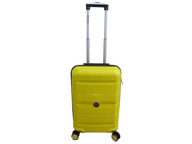 Малый чемодан из полипропилена, ручная кладь 40L My Polo желтый