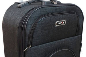 Малый тканевый чемодан на колесах 42L Gedox темно-серый