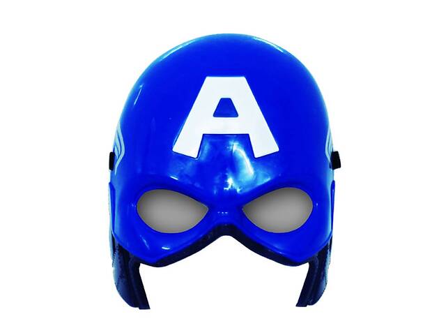 Маска карнавальная светящаяся Капитан Америка 10031 синяя