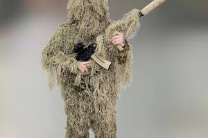 Маскировочный костюм Кикимора (Geely), нитка Койот, размер XL-XXL до 100 кг костюм разведчика, маскхалат Купи
