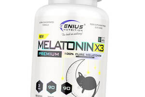 Мелатонин таблетки Melatonin-X3 Genius Nutrition 90таб (72562002)