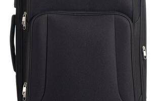 Меленький тканевый чемодан на четырех колесах 48L Horoso черный