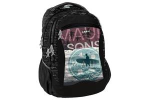 Молодежный городской рюкзак 25L Paso Maui and Sons черный