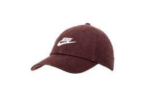 Мужская Бейсболка Nike U NSW H86 FUTURA WASH CAP Бордовый One size (7d913011-227 One size)