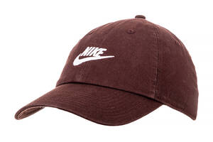 Мужская Бейсболка Nike U NSW H86 FUTURA WASH CAP Бордовый One size (7d913011-227 One size)