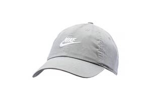 Мужская Бейсболка Nike U NSW H86 FUTURA WASH CAP Серый One size (7d913011-073 One size)