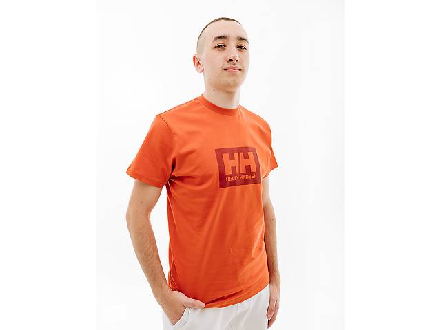 Мужская Футболка HELLY HANSEN HH BOX T Оранжевый M (7d53285-179 M)
