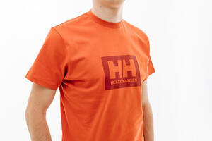 Мужская Футболка HELLY HANSEN HH BOX T Оранжевый XL (7d53285-179 XL)