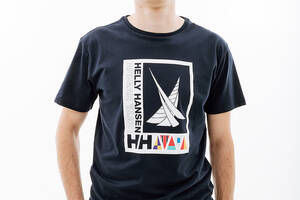 Мужская Футболка HELLY HANSEN SHORELINE T-SHIRT 2.0 Синий L (7d34222-598 L)