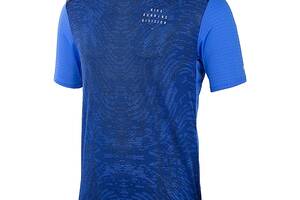 Мужская Футболка Nike M NK DF RUN DVN RISE 365 SS Синий M (DM4769-432 M)