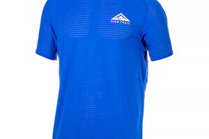 Мужская Футболка Nike M NK DF SOLAR CHASE SS TOP Синий L (7dDV9305-405 L)