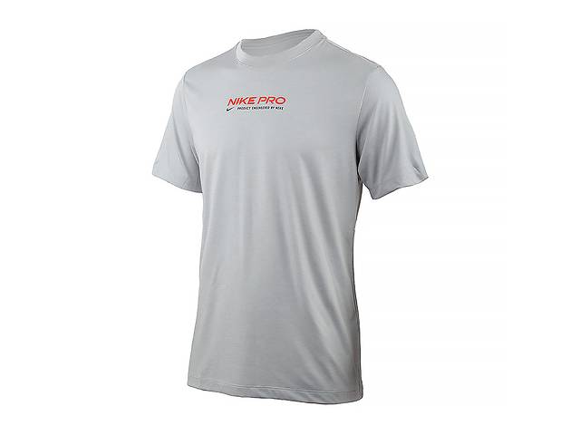 Мужская Футболка Nike M NK DF TEE DB NK PRO 2 Серый S (DM5677-077 S)