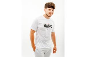 Мужская Футболка Nike M NK DFC TEE MF HWPO Белый 2XL (7dDA1594-100 2XL)