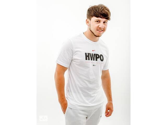 Мужская Футболка Nike M NK DFC TEE MF HWPO Белый XL (7dDA1594-100 XL)