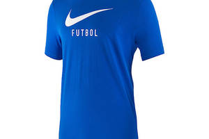 Мужская Футболка Nike M NK SWSH FTBL SCCR TEE Синий S (DH3890-480 S)