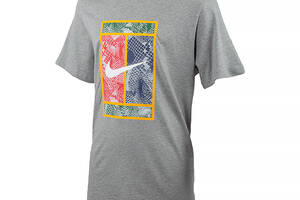 Мужская Футболка Nike M NKCT TEE HERITAGE Серый S (DZ2637-063 S)