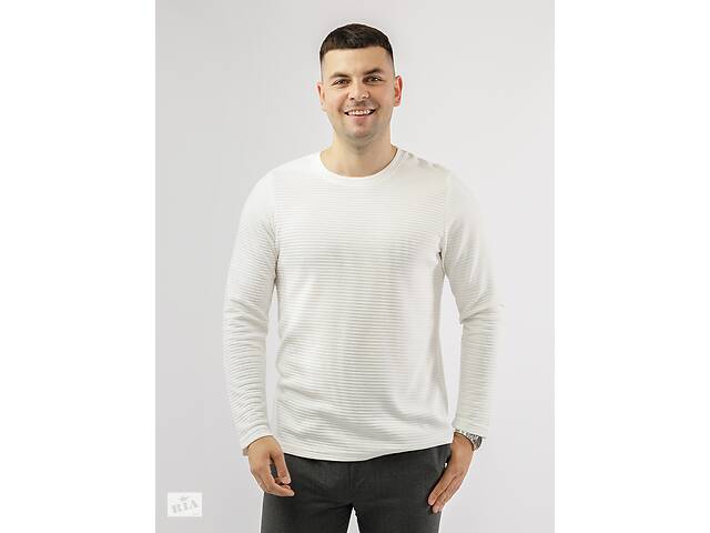 Мужская футболка с длинным рукавом S белый Figo ЦБ-00227211