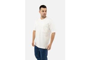 Мужская футболка S молочный Figo ЦБ-00241597