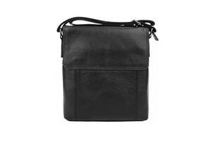 Мужская кожаная сумка Borsa Leather 1t8153m-black