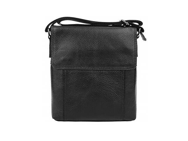 Мужская кожаная сумка Borsa Leather 1t8153m-black