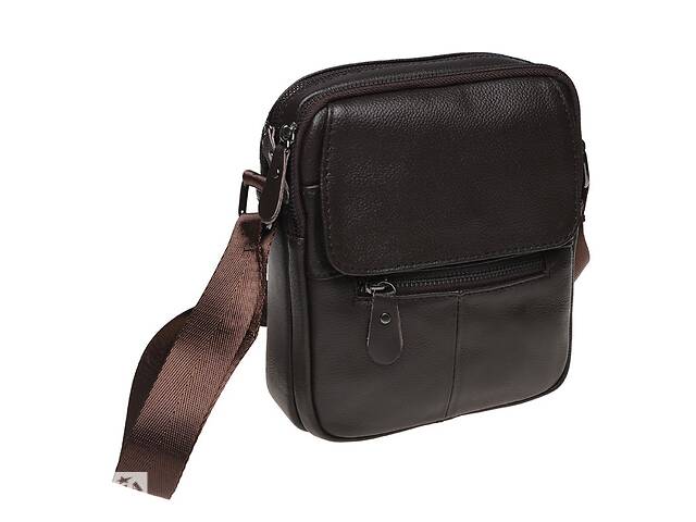 Мужская кожаная сумка Borsa Leather k11169-brown