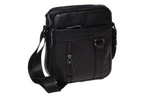 Мужская кожаная сумка Borsa Leather K11169a-black