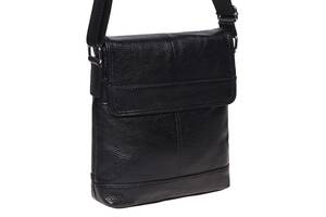 Мужская кожаная сумка Borsa Leather K13822-black