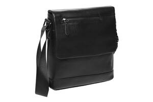 Мужская кожаная сумка Borsa Leather K18146-black